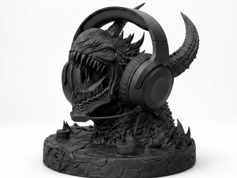 Demonic Lava Demon Headset Holder
