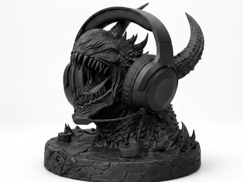 Demonic Lava Demon Headset Holder