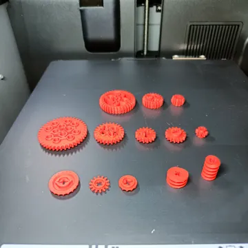 Modelo para impresión 3D: Legotechnik kompatible Zahnräder — vista de referencia 4