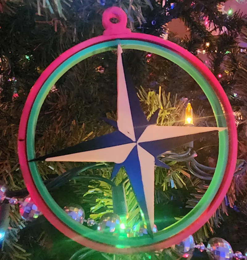 North Star Christmas Tree Ornament