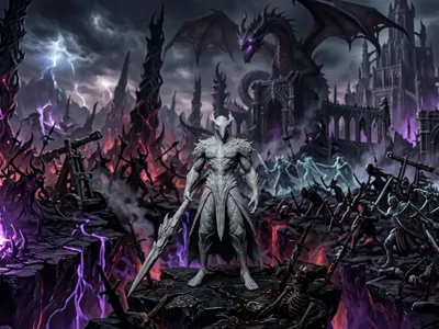 DARK KNIGHT WITH SPEAR FOR DND 