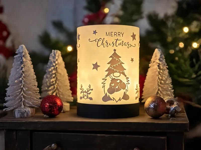 Teelicht - Merry Christmas Gnome
