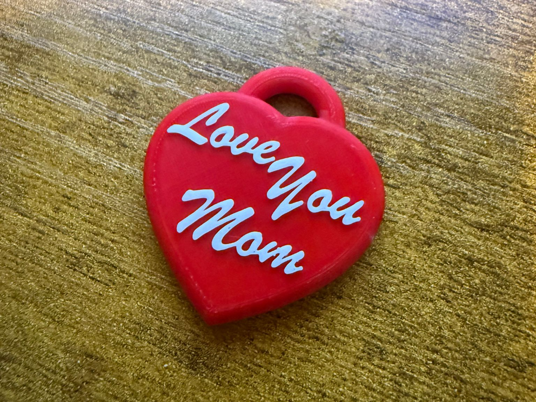 Mothers Day Heart shaped pendant