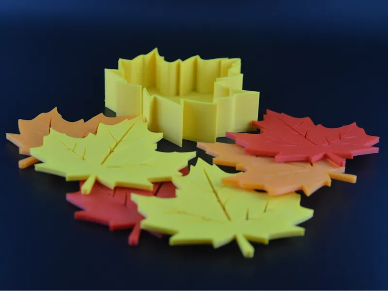 Autumn leaf coaster