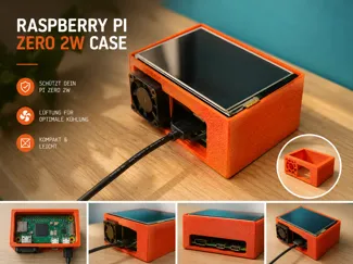 Raspberry Pi Zero 2 Display Case with Fan 