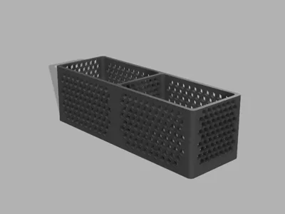Basket with honeycomb pattern