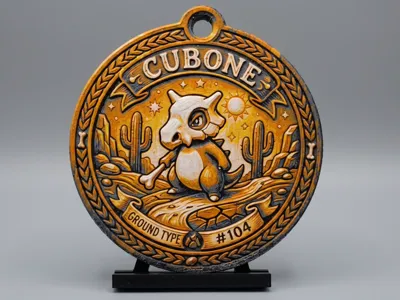 Pokemon - Cubone Medallion - 5 Colour