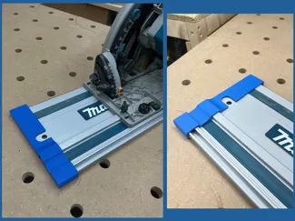Makita/Festool track saw guide rail cap - far end