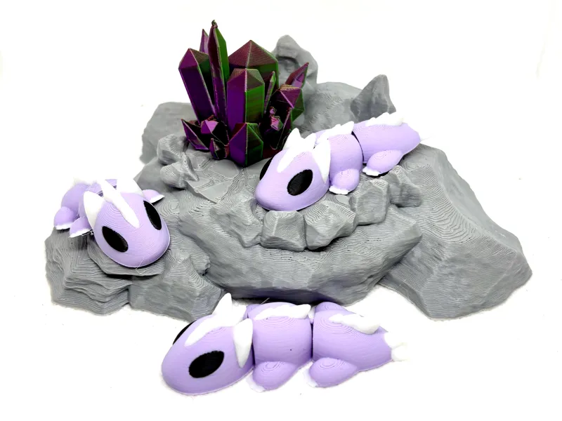 Cute Articulated Chibi Style Baby Dragon