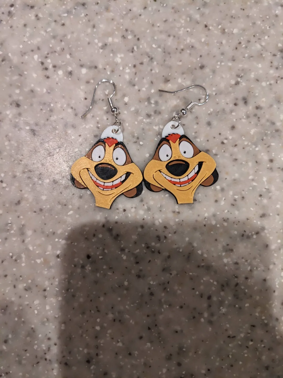 Timon Earrings Lion King (<60 minute print) view 3