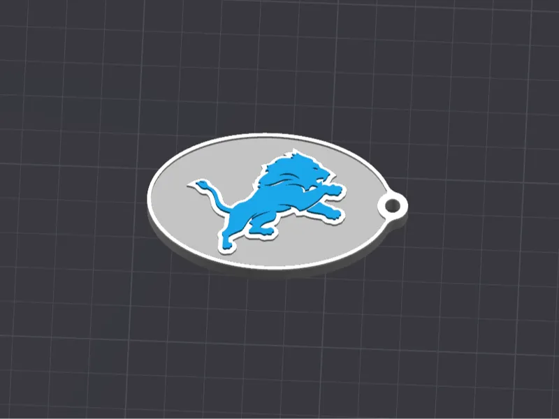 Detroit Lions Keychain
