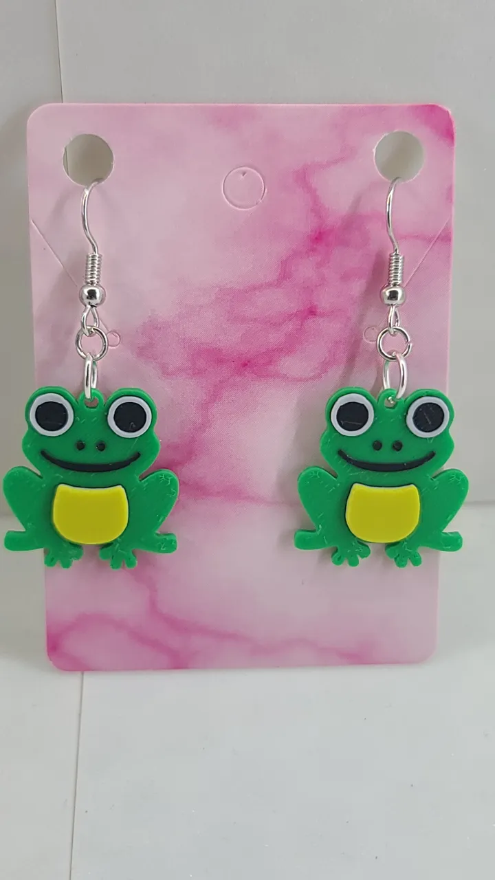 4 Frog Earrings view 2