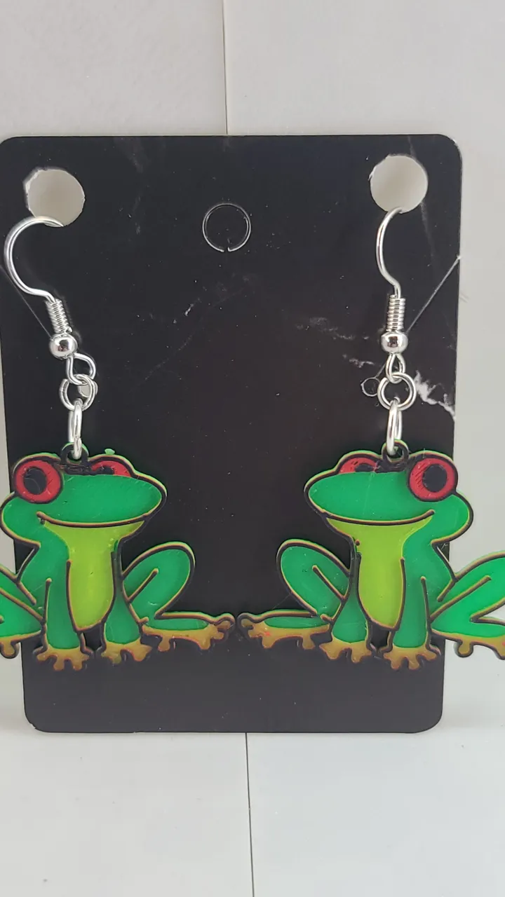 4 Frog Earrings view 4