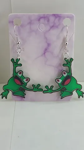 4 Frog Earrings view 3