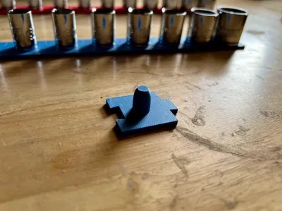 3/8" Drive Socket Holder (modular, non-gridfinity)