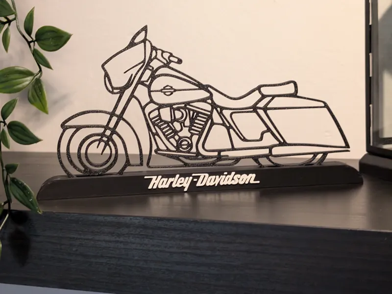 Harley Davidson Silhouette Aufsteller