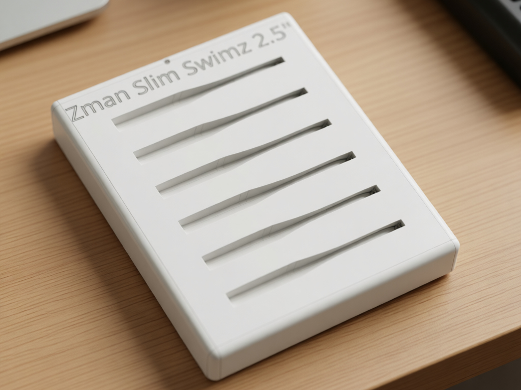 Zman Slim Swimz 2.5" Open top mold 3D model