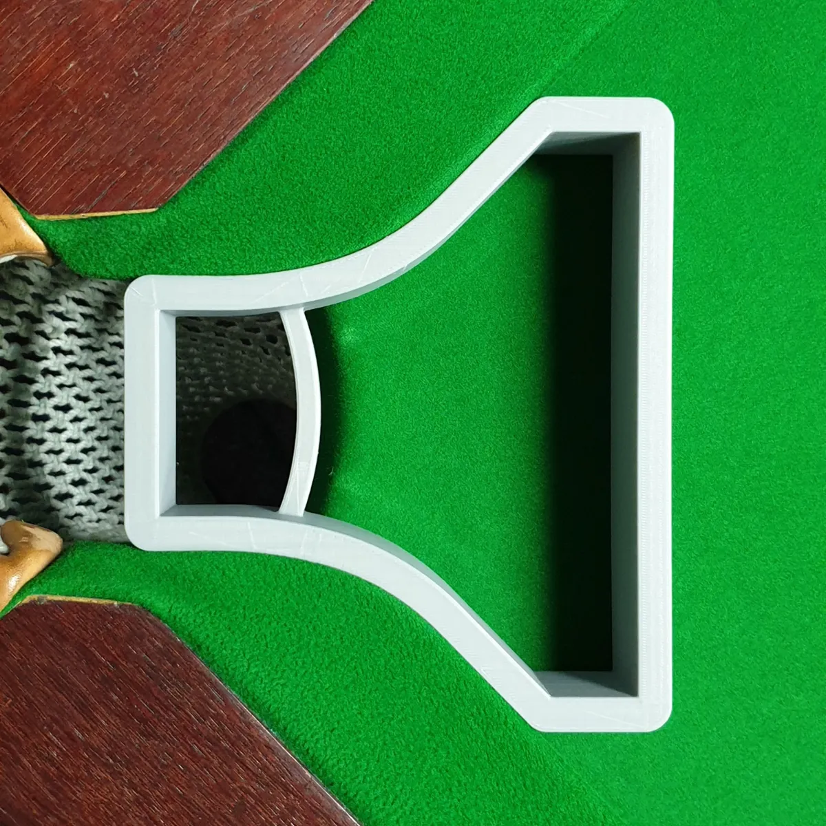 Plan d'angle de poche pour snooker