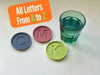 ALL LETTERS - (Separate Plates for Each Letter)