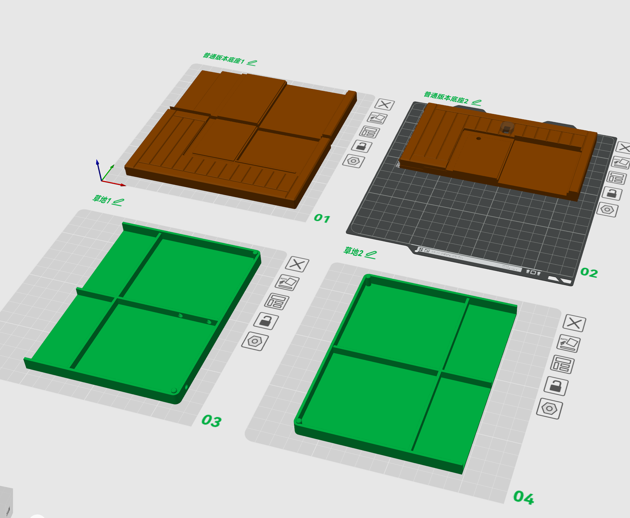 Miniatura 2 do modelo 3D 动物之森，动森商店switch底座，a1mini可打