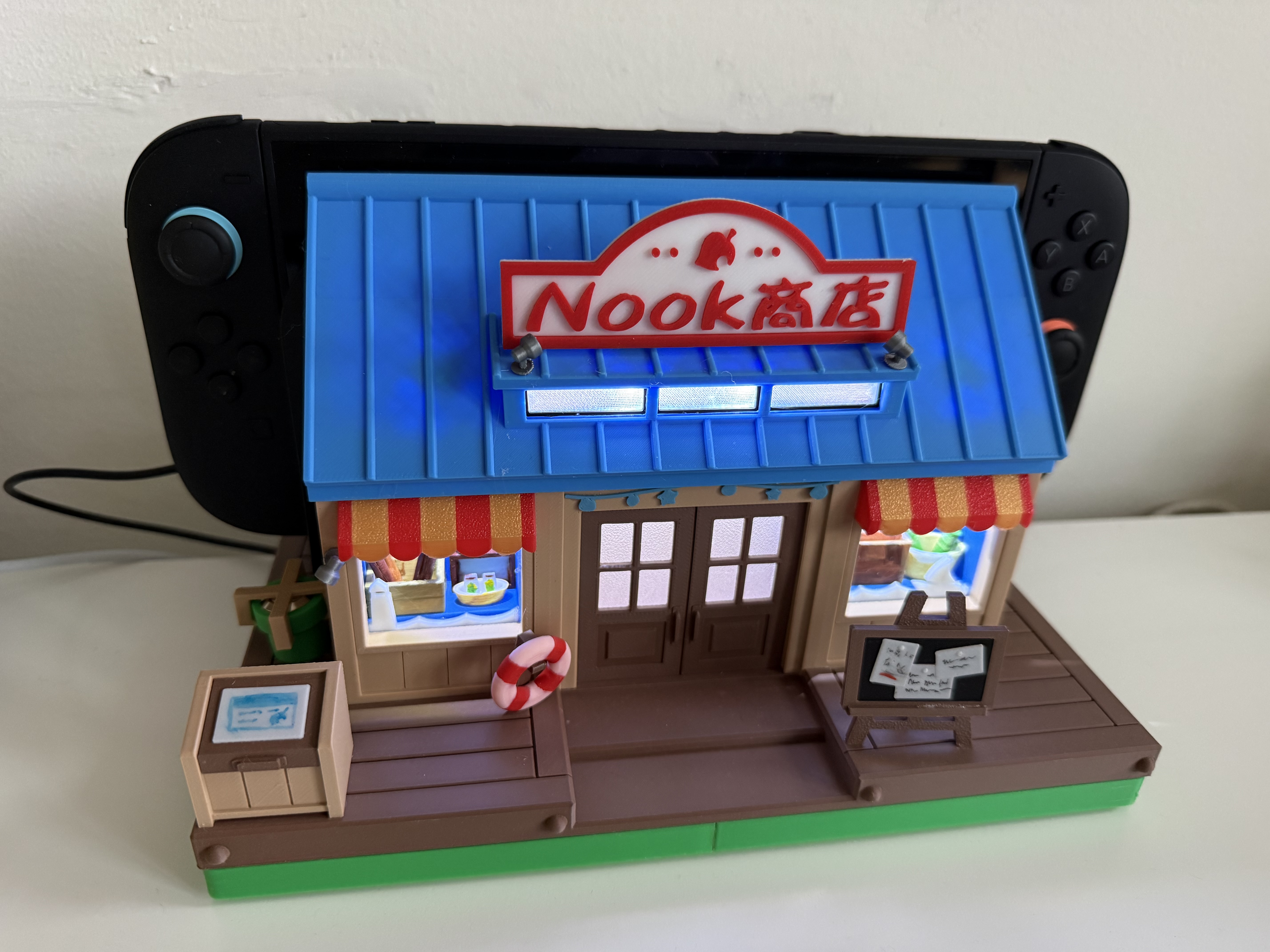 Miniatura 4 do modelo 3D 动物之森，动森商店switch底座，a1mini可打