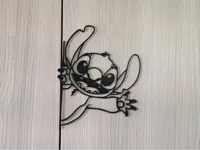 Décoration murale Stitch qui passe la tête — photo 2