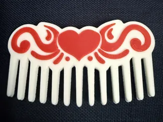 Victorian Heart Hair Comb