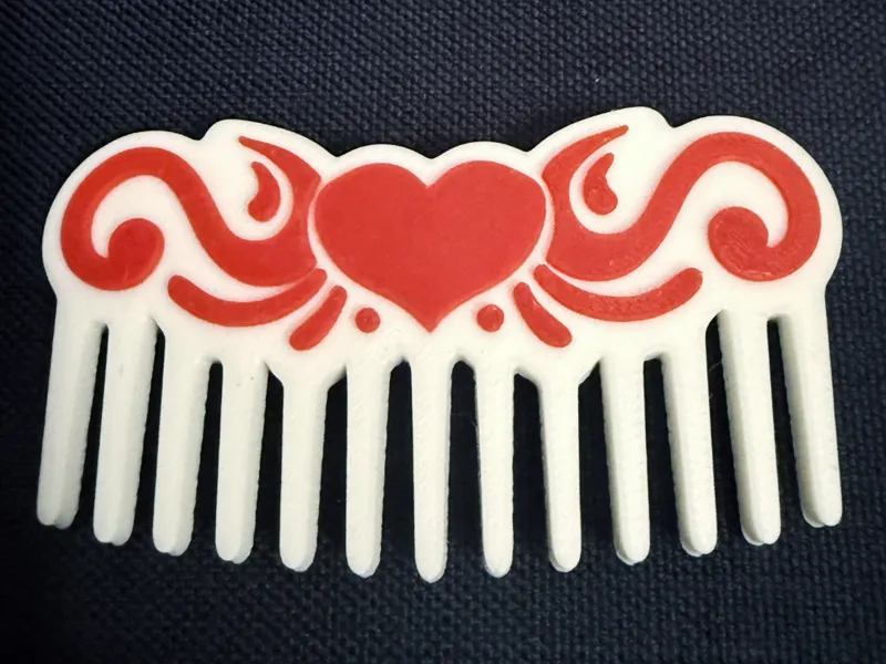 Victorian Heart Hair Comb