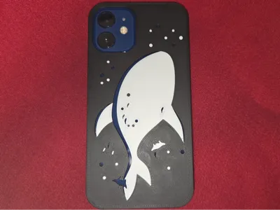 iPhone12mini case Whale