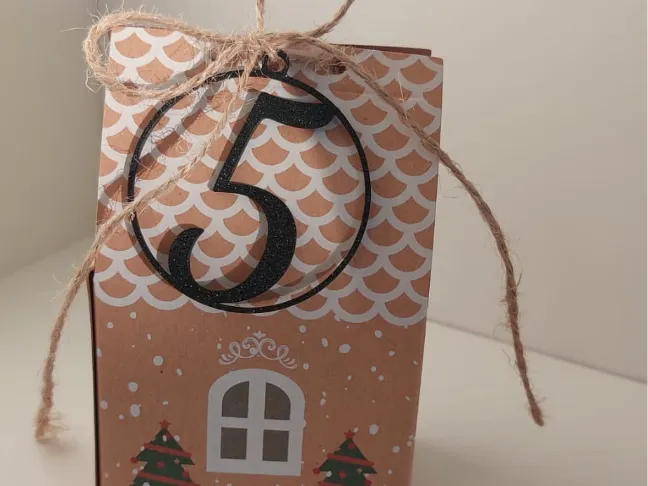 50mm Adventskalender Zahlen Nummerierung DIY