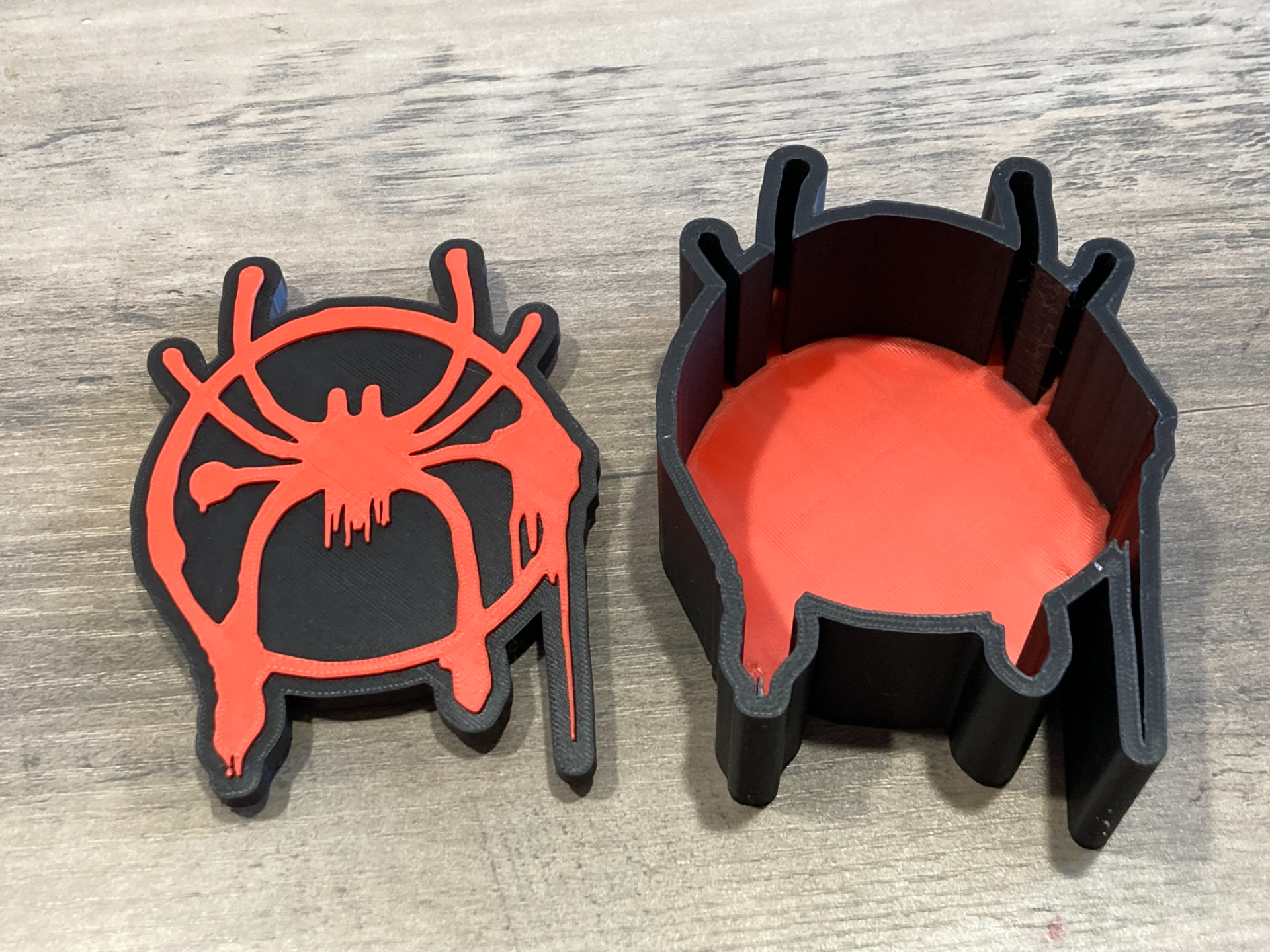 Miles Morales Graffiti Spiderman Logo Trinket Box