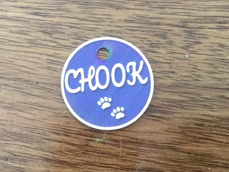 customisable dog name tag