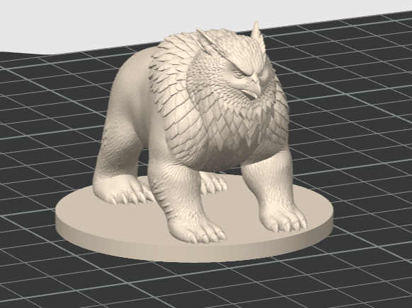Owlbear D&D Miniatur