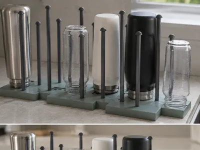 Water Bottle Drying Rack