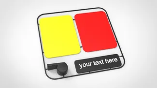 football referee kit card (customizable)