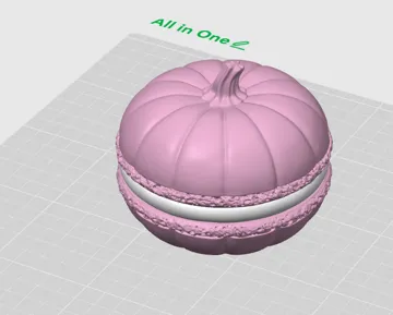 Adorno temático: Pumpkin Macaron Halloween Fall Autumn Cute — vista de referencia 5