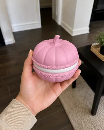 Adorno temático: Pumpkin Macaron Halloween Fall Autumn Cute — vista de referencia 3