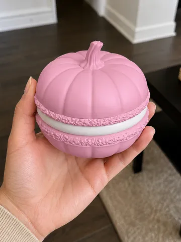 Adorno temático: Pumpkin Macaron Halloween Fall Autumn Cute — vista de referencia 2