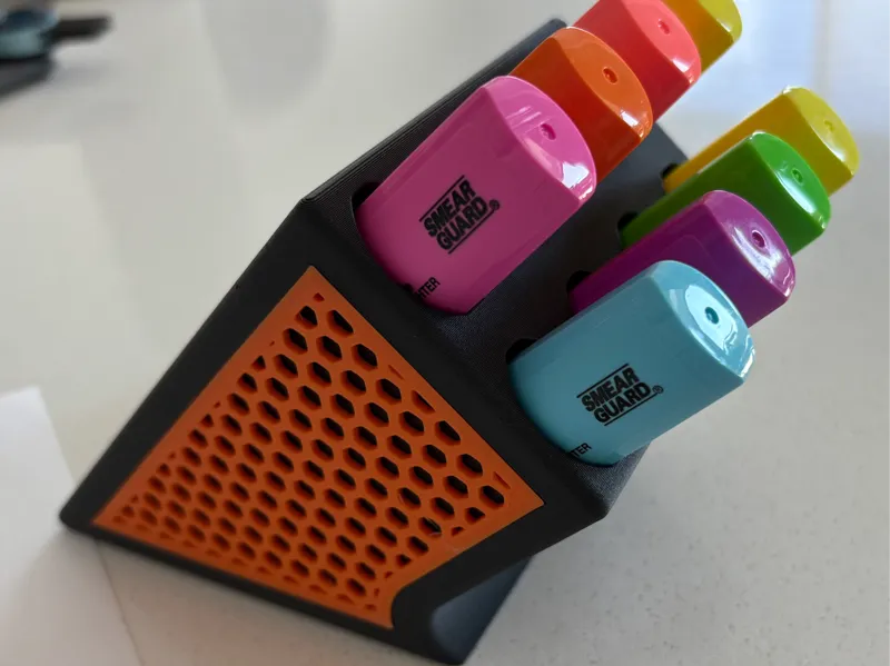 Highlighter “Knife Block” Holder Sharpie ClearView