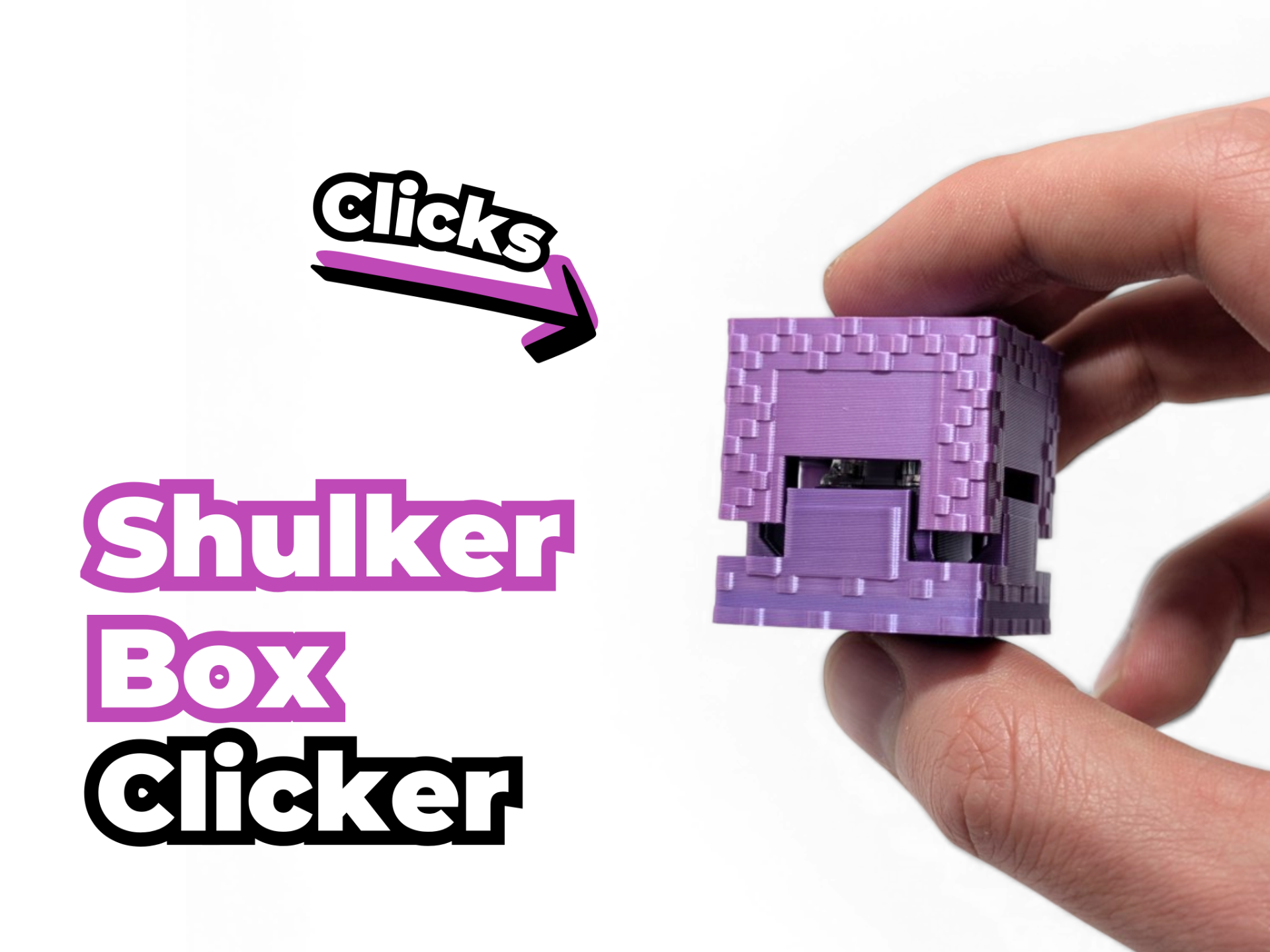 Shulker Box Clicker – Minecraft Fidget Toy