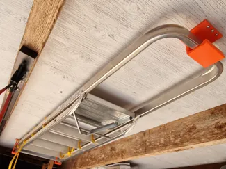 Step ladder ceiling mount