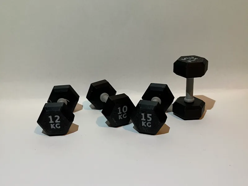 Dumbbell with fixed weights 