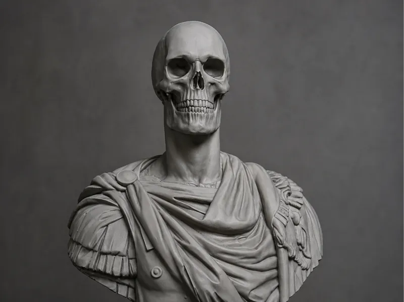 Memento Mori Vanitas Skull Bust
