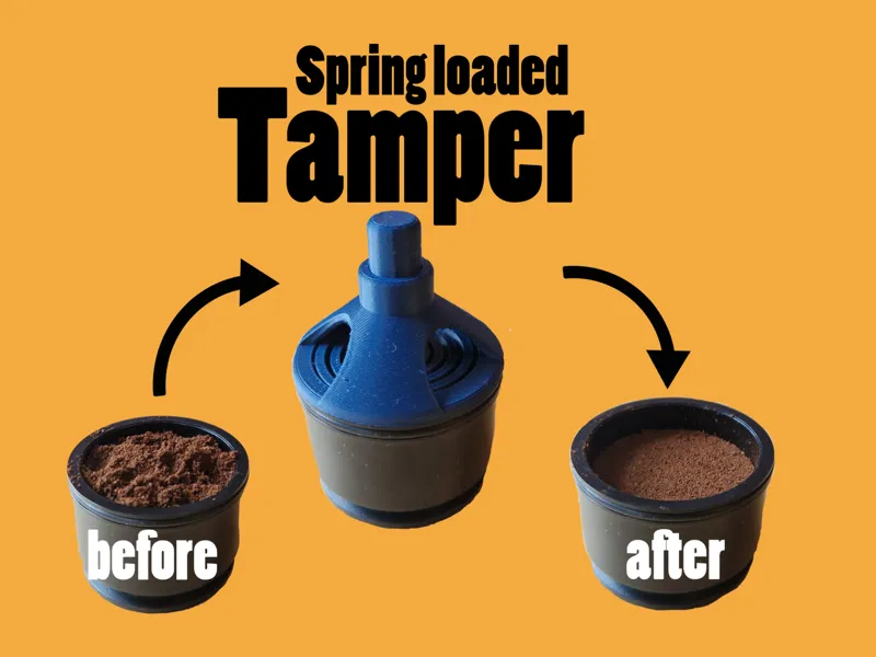 Spring loaded Coffee/Espresso Tamper - OutIn