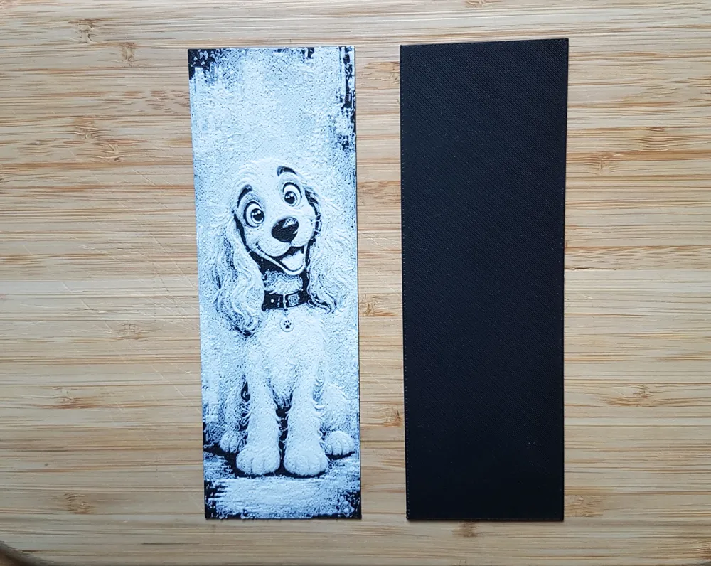 Bookmark, Cute Puppy Dog, Cocker Spaniel - Free 3D Print Model - MakerWorld
