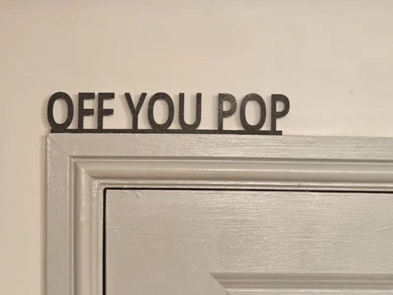 Off You Pop - door Topper