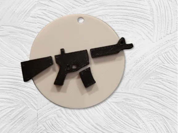 Rifle Keychain
