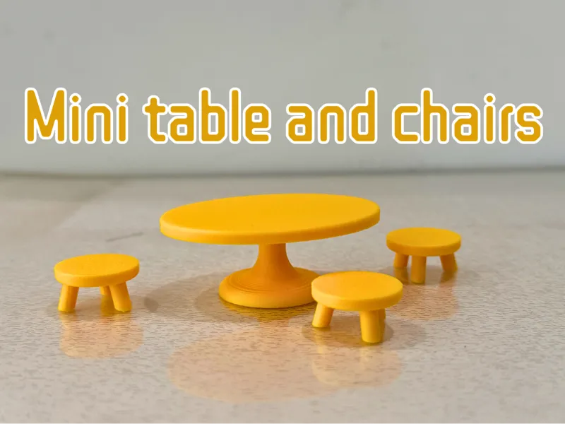 Set of mini table and chairs 2
