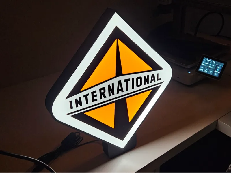 International Led LightBox / Logo International