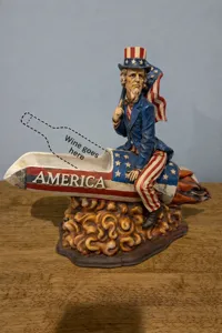 Wine Stand - Uncle Sam Rocket Wine Bottle Holder
